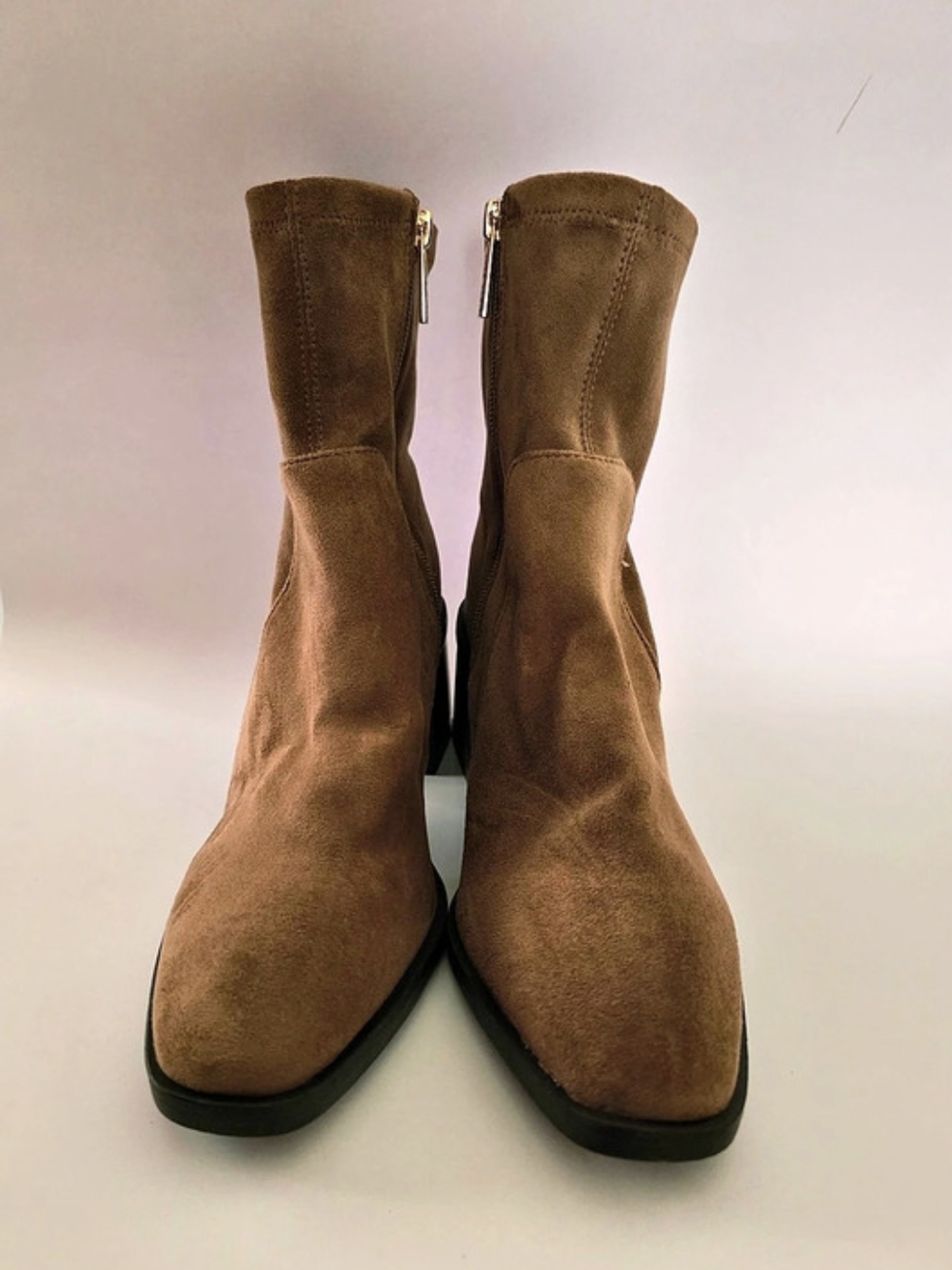 Anne Klein Astrid Boot Brown Heeled Ankle Boots US 8